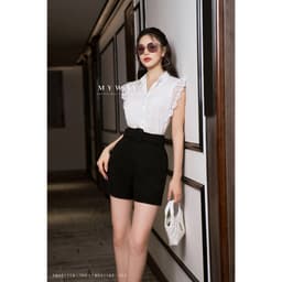 Thumbnail Quần Short Nữ MY WAY Phối Đai Sang Trọng 1MS01162 2