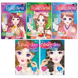 Thumbnail Combo Sách trang điểm công chúa (5 cuốn) (Tô màu và bóc dán hơn 500+ sticker trang điểm) cho bé gái 1