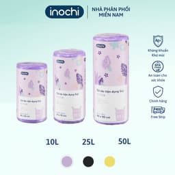 Thumbnail Túi đựng rác hương INOCHI, túi rác tự hủy có quai xách, hạn chế rỉ nước. Túi rác có hương ngăn mùi, túi đựng rác 1