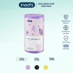 Thumbnail Túi đựng rác hương INOCHI, túi rác tự hủy có quai xách, hạn chế rỉ nước. Túi rác có hương ngăn mùi, túi đựng rác 2