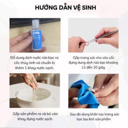 Thumbnail Nước Rửa Bạc Trang Sức Miêu Bạc dung dịch làm sáng bóng bạc như mới cao cấp x2 đậm đặc 30ml MR02 1