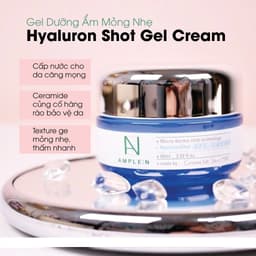 Thumbnail Gel Dưỡng Ẩm Mỏng Nhẹ AMPLEN Hyaluron Shot Gel Cream 60ml 1
