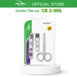 Thumbnail Combo 3 Sản Phẩm KỀM NGHĨA CB.3-006 (Kéo Cắt Tỉa Lông Mũi - 2 Bấm Móng) 1