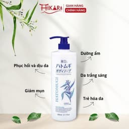 Thumbnail Sữa tắm ý dĩ sáng da Reihaku Hatomugi Body Soap giảm mụn dưỡng ẩm 800ml 3