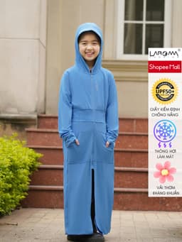 Thumbnail LAROMA Choàng chống nắng trẻ em 1 lớp UPF50+ | Làm mát | Vải thơm | Kháng khuẩn 2