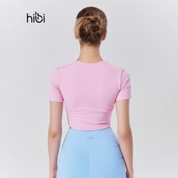 Thumbnail Áo croptop tập yoga gym Hibi Sports CR826, kèm mút ngực, phù hợp chơi pickleball tennis 4
