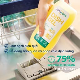 Thumbnail Nước rửa chén bát cho máy rửa chén Stanhome Dish Gel hương trái cây làm sạch dầu mỡ an toàn 720ML 3