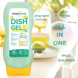 Thumbnail Nước rửa chén bát cho máy rửa chén Stanhome Dish Gel Hương Chanh Bạc Hà Làm Sạch Dầu Mỡ 720ML 3