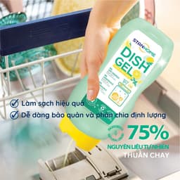 Thumbnail Nước rửa chén bát cho máy rửa chén Stanhome Dish Gel Hương Chanh Bạc Hà Làm Sạch Dầu Mỡ 720ML 2