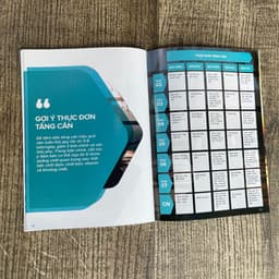 Thumbnail Sổ cẩm nang sức khỏe Maxcare, bảng các chỉ số cơ thể, ghi chú nhật ký 13 tuần thay đổi cơ thể, thực đơn ăn 3