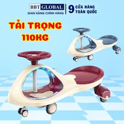 Thumbnail Xe lắc cao cấp bánh cao su, có đèn và nhạc BBT GLOBAL SW004 1
