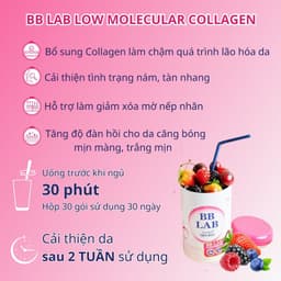Thumbnail Combo 10 gói Bột Uống Ban Đêm BB LAB Low Molecular Collagen Bổ Sung Collagen Sáng Da Căng Bóng, Chậm Lão Hóa 2
