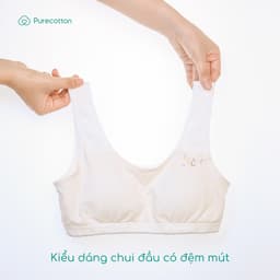 Thumbnail Combo 2 áo lót sợi sồi cao cấp mềm mịn kiểu dáng chui đầu có đệm Puppy Bra PC107 1