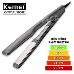 Thumbnail Máy duỗi tóc Kemei KM-2513/ 2518 nhiều mức nhiệt phù hợp với mọi loại tóc bảng nhiệt phủ gốm dùng là tóc, uốn sóng 1
