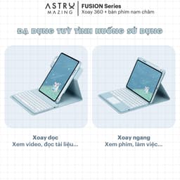 Thumbnail Bao da bàn phím bluetooth xoay 360 AstroMazing có Trackpad dành cho iPad 2