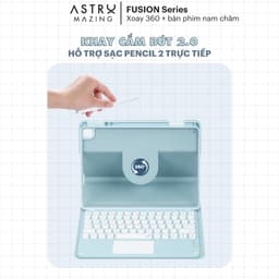 Thumbnail Bao da bàn phím bluetooth xoay 360 AstroMazing có Trackpad dành cho iPad 4