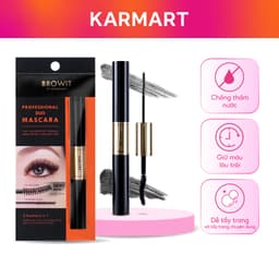 Thumbnail Mascara 2 Đầu Browit Chống nước Dài và Tơi mi Professional Duo Mascara 4 + 4g SEXY BLACK 1