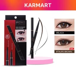 Thumbnail Bút Kẻ Mắt 2 Đầu Sắc Nét và Chống Nước Browit Hightechnique Duo Eyeliner 0.5ml + 0.14g 1