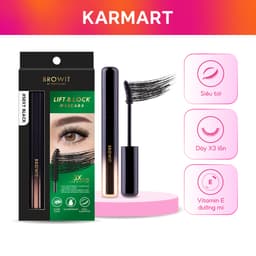 Thumbnail Mascara Browit Siêu Tơi Dày Gấp 3 Lần, Chất Đen Đậm Không Vón Cục  Lift & Lock Mascara Sexy Black 1