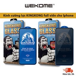 Thumbnail {Giá hủy diệt} Kính Cường Lực KINGKONG WEKOME Full Màn 038 039 siêu mỏng, Chống Vỡ Viền iPhone 11 12 13 14 15 16 promax 1