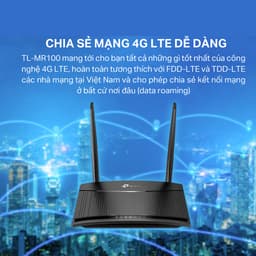 Thumbnail Bộ Phát Wifi Di Động TP-Link TL-MR100 / TL-MR105 4G LTE Chuẩn N 300Mbps 4