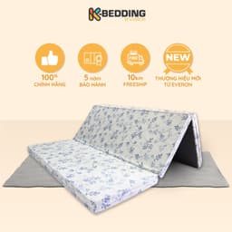 Thumbnail Nệm Bông Ép Gấp 3 K-Bedding By Everon MTP lớp vải tencel thoáng mát, nệm cứng cao 9cm, bảo hành 5 năm, màu ngẫu nhiên 1