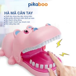 Thumbnail Cá sấu cắn tay vui nhộn cho bé Pikaboo, đồ chơi khám răng cá sấu chất liệu an toàn cho trẻ từ 3 tuổi 4