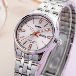 Thumbnail Đồng Hồ Casio Nữ LTP-1335D-4AVDF Mặt Hồng Dây Kim Loại Chính Hãng 4