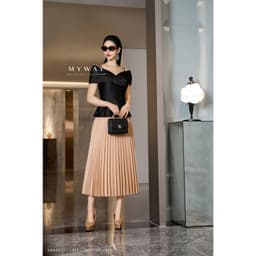 Thumbnail Chân Váy Xòe Dập Ly My Way Thiết Kế Cao Cấp 5MCX292 2