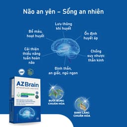 Thumbnail Combo 2 hộp viên uống AZBrain tăng cường trí nhớ, bổ huyết,hết đau nửa đầu, chóng mặt, ngủ ngon (Hộp 60 viên) 4