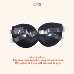 Thumbnail Áo Quây Đệm Dày 2cm Nâng Ngực Dây Lưng Thun Kép Giữ Chắc Chống Tụt Tặng Dây Trong Suốt Loirechic BRQ06 2
