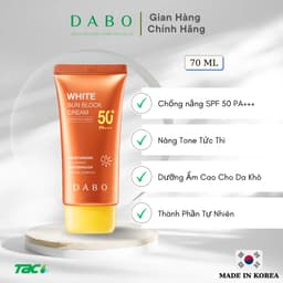 Thumbnail Kem Chống Nắng DABO Trắng Da White Sunblock Cream DABO 70ml 2