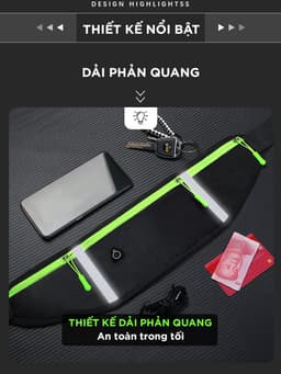 Thumbnail Túi Đeo Chạy Bộ Bảo Hành 12 Tháng Đai Chạy Bộ Thể Thao Có Độ Chống Nước Cao Ngăn Đựng Chai Nước Cleacco DCBPQ Boro Sport 3