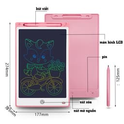 Thumbnail Bảng Viết tự xóa LCD, Bảng Vẽ Điện Tử Thông Minh Tự Động Xóa Thúc Đẩy Tư Duy Sáng Tạo Cho Bé Sanbooks 3