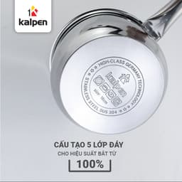 Thumbnail Quánh INOX 304 Cao Cấp 5 Lớp Size 16cm Model L16 Hàng Chính Hãng KALPEN-GIA DỤNG ĐỨC 4