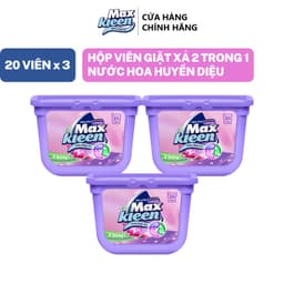 Thumbnail Combo 3 Hộp Viên Giặt Xả MaxKleen Hương Hương Nước Hoa Huyền Diệu (20 Viên/Hộp) 1