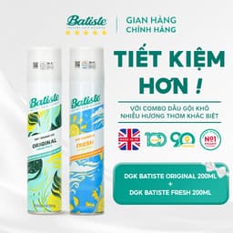 Thumbnail Combo 2 Chai Dầu Gội Khô Batiste 200ML Giúp Tóc Hết Bết Dính Tươi Mát Tức Thì (Original&Fresh 200ml) 2