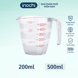 Thumbnail Cốc đong Inochi 200ml - 500ml Chịu nhiệt 140 độ C, an toàn khi sử dụng 2