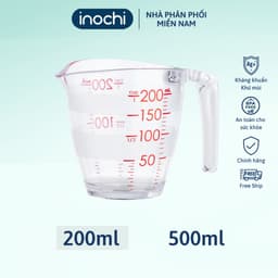 Thumbnail Cốc đong Inochi 200ml - 500ml Chịu nhiệt 140 độ C, an toàn khi sử dụng 1