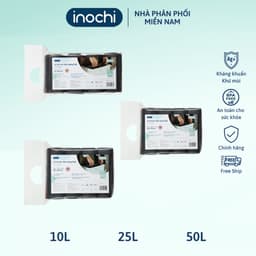 Thumbnail Lô 4 cuộn 140 túi rác tự hủy inochi, thiết kế quai xách tiện lợi, tự hủy sinh học không mùi hôi. Túi rác ngăn mùi hôi 1