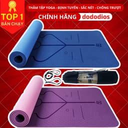 Thumbnail Thảm Yoga Định Tuyến Chống Trượt Thấm Hút Tốt Dùng Để Tập Gym, Yoga Và Pilates - Định Tuyến Sắc Nét - Hãng Dododios 4