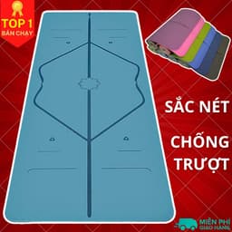 Thumbnail Thảm Yoga Định Tuyến Chống Trượt Thấm Hút Tốt Dùng Để Tập Gym, Yoga Và Pilates - Định Tuyến Sắc Nét - Hãng Dododios 2