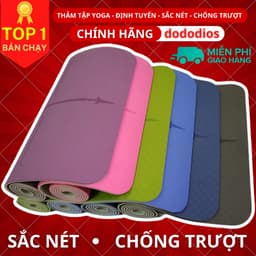 Thumbnail Thảm Yoga Định Tuyến Chống Trượt Thấm Hút Tốt Dùng Để Tập Gym, Yoga Và Pilates - Định Tuyến Sắc Nét - Hãng Dododios 3