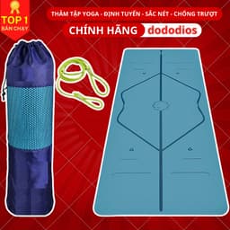 Thumbnail Thảm Yoga Định Tuyến Chống Trượt Thấm Hút Tốt Dùng Để Tập Gym, Yoga Và Pilates - Định Tuyến Sắc Nét - Hãng Dododios 1