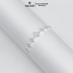 Thumbnail Lắc tay bạc nữ HELINO dây rút dải hoa đính đá xinh xắn V22 2