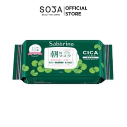 Thumbnail Mặt Nạ Tinh Chất Rau Má Saborino Dành Cho Da Mụn Morning Facial Sheet Cicacare 28 Miếng 1