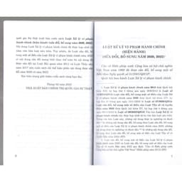 Thumbnail Sách - Luật xử lý vi phạm hành chính (hiện hành) (sửa đổi, bổ sung năm 2020, 2022) 1