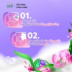 Thumbnail Combo Túi Nước Giặt Xả MaxKleen Hoa Nắng 3.8kg + Hộp Viên Giặt Xả Huyền Diệu (20 viên/hộp) 4