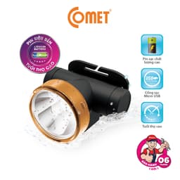 Thumbnail Đèn Pin Sạc Led Đội Đầu Comet CRT1614 2W có choá rời lắp vào đổi màu ánh sáng từ Trắng sang Vàng 2