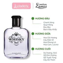 Thumbnail Nước hoa nam Evaflor Whisky Black chính hãng Pháp hương thơm cay nồng mạnh mẽ đậm chất nam tính 100ml 2